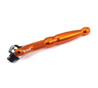 Titan Tools 11322 1/4 pulgadas de impulsión x 4 pulgadas 90 dientes cabeza giratoria Micro trinquete - naranja