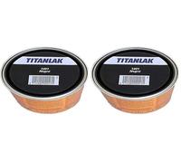Titanlak Esmalte Laca sintética Satinado Negro 750 ml (Paquete de 2)