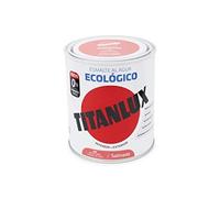 Titanlux Esmalte al agua multisuperficie ecológico satinado Rojo Coral 750 ml