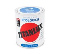 Titanlux - Esmalte Agua Ecologico Brillante, Azul, 750ML (ref. 00T053934)