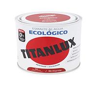 Titanlux - Esmalte Agua Ecologico Brillante, Rojo, 750ML (ref. 00T056534)