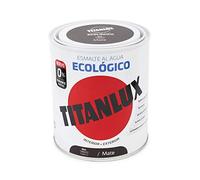 Titanlux - Esmalte agua ecologico santinado, Tabaco, 750ML (ref. 01T054434)