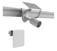 TIUIHU Soporte de canalón para TP-Link Tapo C410 KIT/C411 KIT/C425 KIT/C460 KIT/C660 KIT/C610 KIT/C630 KIT/C645D KIT/615F KIT Solar Cámara de Vigilancia Exterior y Tapo A201 Solar Panel