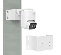 TIUIHU Soporte de esquina para eufy Security EufyCam C37/C31 - Soporte de aluminio para esquina exterior, resistente a la intemperie, inoxidable, con tornillos, color blanco