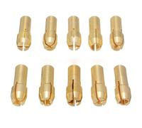 Tiuimk 10pcs 0.5-3.2mm Juego De Mandril De Latón Para Herramienta Rotativa Dremel - Dorado
