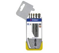 TIVOLY 10900270033 Estuche Clipster B22 5 Brocas Beton Extra, diámetro 4-5-6-8-10 mm