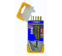 Tivoly 10901670002 - Juego de 5 brocas para hormigón, serie Shock