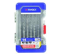 TIVOLY 10904870001 - Estuche T10 SDS STD Broca SDS+ canal simple: L110 ø 4-5-6-8/ L160 ø 5-6-6-8-9-10