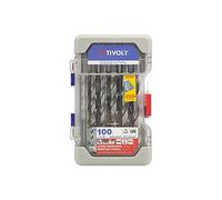 Tivoly Juego de brocas de taladro Ranger 14520 11452070003 100 piezas HSS estuche metálico