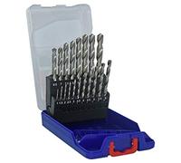 TIVOLY 11453070015 - Juego Broca HSS rectificada cilíndrica TSX Serie corta 19 brocas metal punta en cruz HSS Ø 1>10 mm x 1/2 (Envase de 19 pz.)