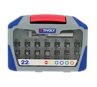 TIVOLY 11501572002 - Juego ESTÁNDAR 22 Pzs 4 Ranura / 5 Pz / 5 Ph / 8 Tx / 8 TTx / 4 hexa + 1 Portapuntas magnético (Envase de 22 pz.)