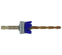 Tivoly 11900720500 - Kit especial para terraza (diámetro 5 mm, fresa para nogal HSS 90º, tope de profundidad ajustable, color gris azul