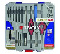 Kit machos de roscar y terrajas Tivoly GIRA A LA IZQUIERDA PUERTA DIAM 25,4 mm BROCAS HSS ACCESORIO CAJA