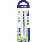 TIVOLY 11901720600 - Broca multiusos 3 en 1, cola cilíndrica, diámetro 6 mm, caja