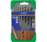 Tivoly - Tivoly - Juego de brocas para madera maciza HSS con punta de velocidad - 8 piezas - Unión Europea