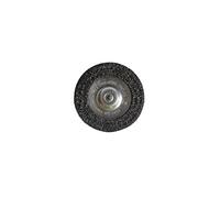 TIVOLY Xt20211000203 - Cepillo circular para taladro, cola de 6 mm, alambre de acero ondulado, decapado del metal, 75 mm de diámetro