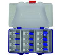 TIVOLY XT606470002 - Estuche 12 Fresa para ranurar derecha Gran resistencia y muy buena calidad de corte gracias a la plaguita de metal duro y su ensamblado