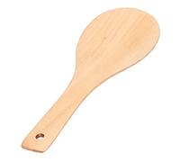 Tixiyu Pala de Cabeza Redonda, Cuchara de Arroz de Madera con Orificio para Colgar, Suave y Resistente para Cocinar Madera Fácilmente
