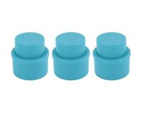 Tixiyu Tapas de Botellas de Bebidas de Plástico Reutilizables, Tapón de Botella de Refresco con Sello Profesional, 3 uds. para Bebidas Carbonatadas (Azul)