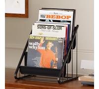 TJ.MOREE soporte para discos de vinilo, soporte para discos, estante para tocadiscos, soporte para CD, estante para discos de vinilo y soporte para vinilos - Almacenamiento para discos de 17,78/25,4