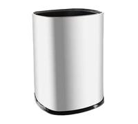 tjFYBp44b Papeleras Bote De Basura Sin Tapa, Papelera Con Abierta(Blanco,L)
