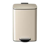 tjFYBp44b Papeleras Papelera De Reciclaje Con Pedal Tapa Y Cubos Interiores Manos Libres(Cream White,30L)