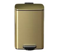 tjFYBp44b Papeleras Papelera De Reciclaje Con Pedal Tapa Y Cubos Interiores Manos Libres(Gold,20L)