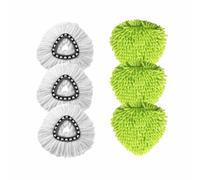 TK Cabezas De Mopa Compatible Con Vileda Y O-Cedar Spin Mop 2 Piezas Fácil Limpieza Microfibra Repuesto Para Mopa Giratoria