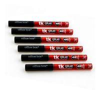 TK Glue Office Box - Pegamento Invisible - Tipo Bolígrafo con Punta Pincel - No Tóxico - Visualizador de Carga - Pack 6 Unidades - Ideal Colegio y Manualidades