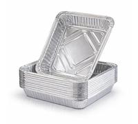 TK Gruppe Timo Klingler Cuenco desechable de aluminio para barbacoa (20 unidades, 1700 ml, 19 x 15 x 5,5 cm, bandeja recogegrasa)