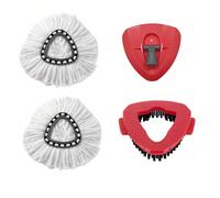 TK Juego De Repuestos Para Mopa O-Cedar Y Vileda Incluye Cabezas Base Y Cepillo De Limpieza Compatible Con Sistema De Tanque Único EasyWring