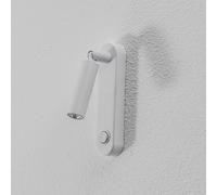 TK Lighting Aplique de pared Enzo Long, blanco, metal, 22 cm, regulable, G9