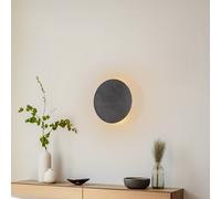 TK Lighting Aplique de pared Lunia New, negro, Ø 20 cm