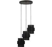 TK Lighting Calisto lámpara colgante 3x15 W negro 5981