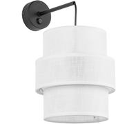 TK Lighting Calisto lámpara de pared 1x15 W blanco-negro 5956
