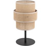 TK Lighting Calisto lámpara de sobremesa 1x15 W negro-beige 5404
