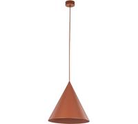 TK Lighting Lámpara colgante Cono, de 1 luz, Ø 27 cm, rojo teja