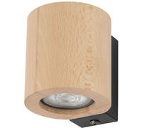 TK Lighting Aplique de pared Eve, haya, madera, Ø 8 cm, GU10
