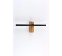 TK Lighting Flash lámpara de pared 1x30 W negro-madera 6625