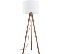 TK Lighting Grand lámpara de pie 1x15 W blanco-madera 16003