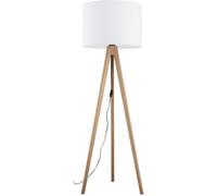 TK Lighting Grand lámpara de pie 1x15 W blanco-madera 16006