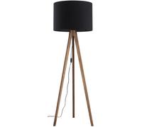 TK Lighting Grand lámpara de pie 1x15 W negro-madera 16005