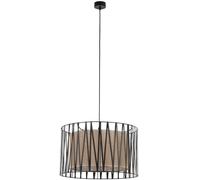 TK Lighting Harmony lámpara colgante 3x15 W negro-marrón 4557