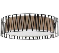 TK Lighting Harmony plafón 4x15 W negro-marrón 4556