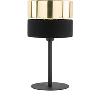 TK Lighting Hilton lámpara de sobremesa 1x15 W negro-oro 16051