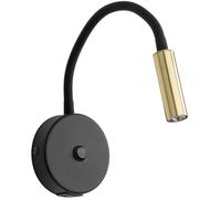 TK Lighting Lagos lámpara de pared 1x6 W negro-oro 10201