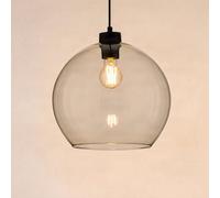 TK Lighting Lámpara colgante Cubus, color ámbar, cristal, Ø 30 cm, E27
