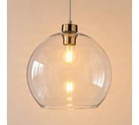 TK Lighting Lámpara colgante Cubus, transparente, cristal, Ø 30 cm, E27