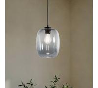 TK Lighting Lámpara colgante Elio, cristal, grafito, 1 luz