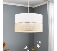 TK Lighting Linobianco lámpara colgante 3x15 W blanco-marrón 6573